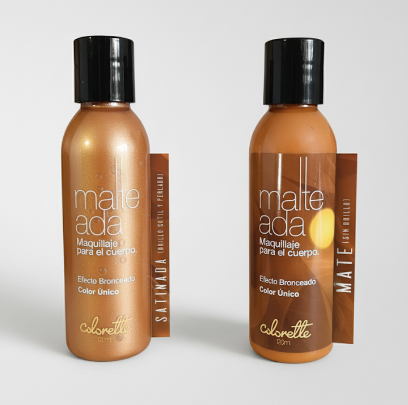 PREVENTA | 1 MATE / 1 SATINADA - Malteada, Maquillaje para el cuerpo