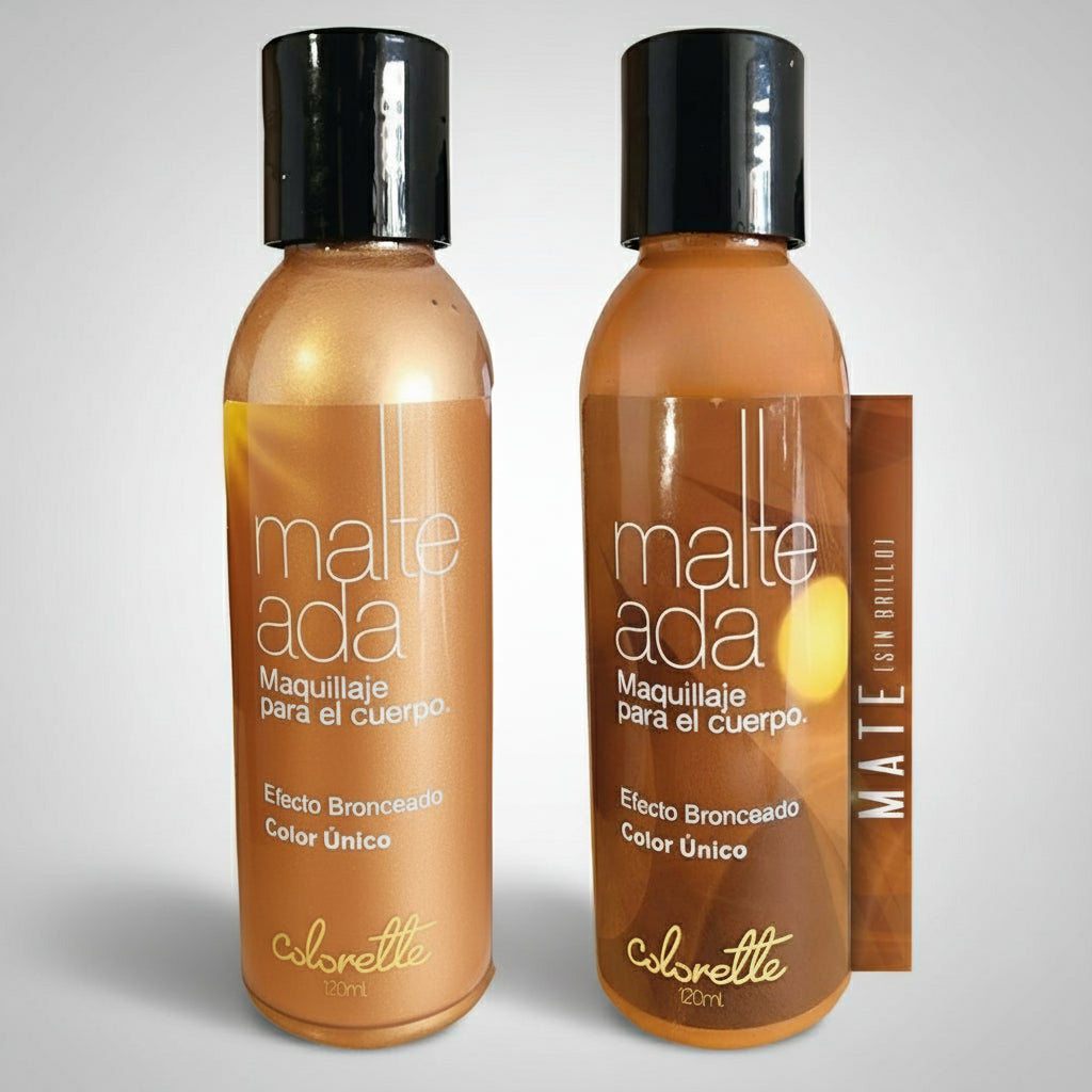 1 MATE / 1 SATINADA - Malteada, Maquillaje para el cuerpo