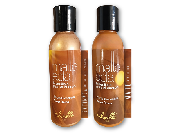 1 MATE / 1 SATINADA - Malteada, Maquillaje para el cuerpo